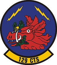 Vector clipart: U.S. Air Force 129th Combat Training Squadron, emblem