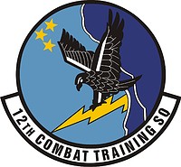 Vector clipart: U.S. Air Force 12th Combat Training Squadron, emblem