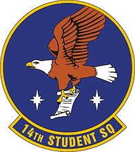 U.S. Air Force 14th Student Squadron, emblem - vector image