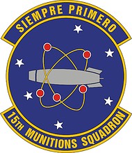 Vector clipart: U.S. Air Force 15th Munitions Squadron, emblem