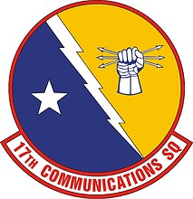 Векторный клипарт: U.S. Air Force 17th Communications Squadron, эмблема