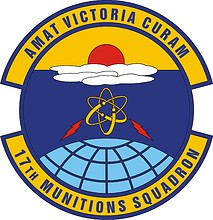 Vector clipart: U.S. Air Force 17th Munitions Squadron, emblem