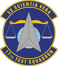 Векторный клипарт: U.S. Air Force 17th Test Squadron, эмблема