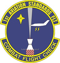 Векторный клипарт: U.S. Air Force 1st Aviation Standards Flight, эмблема