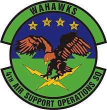 Vector clipart: U.S. Air Force 4th Air Support Operations Squadron, emblem