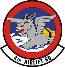 Векторный клипарт: U.S. Air Force 4th Airlift Squadron, эмблема