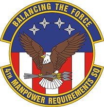 U.S. Air Force 4th Manpower Requirements Squadron, emblem