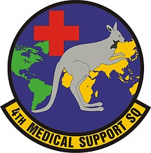 Vector clipart: U.S. Air Force 4th Medical Support Squadron, emblem
