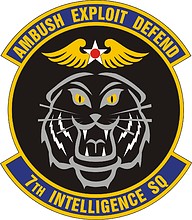 Vector clipart: U.S. Air Force 7th Intelligence Squadron, emblem