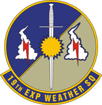 Векторный клипарт: U.S. Air Force 19th Expeditionary Weather Squadron, эмблема