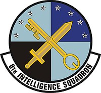 Vector clipart: U.S. Air Force 8th Intelligence Squadron, emblem