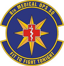 Vector clipart: U.S. Air Force 8th Medical Operations Squadron, emblem