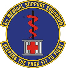 U.S. Air Force 8th Medical Support Squadron, emblem - vector image