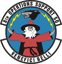 U.S. Air Force 8th Operations Support Squadron, эмблема - векторное изображение