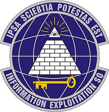 Vector clipart: U.S. Air Force Information Exploitation Squadron, emblem