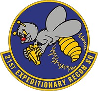 U.S. Air Force 21st Expeditionary Reconnaissance Squadron, emblem - vector image