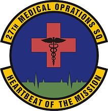 U.S. Air Force 27th Medical Operations Squadron, emblem