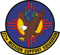 U.S. Air Force 27th Mission Support Squadron, emblem - vector image