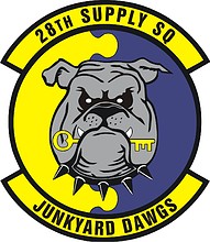 Vector clipart: U.S. Air Force 28th Supply Squadron, emblem