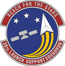 U.S. Air Force 30th Launch Support Squadron, emblem - vector image