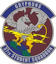 U.S. Air Force 37th Student Squadron, emblem - vector image