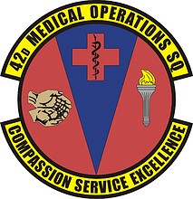 U.S. Air Force 42nd Medical Operations Squadron, emblem