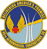 U.S. Air Force 45th Aeromedical Evacuation Squadron, эмблема - векторное изображение