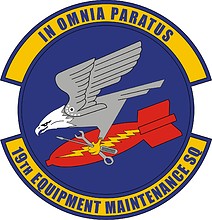 U.S. Air Force 19th Equipment Maintenance Squadron, эмблема