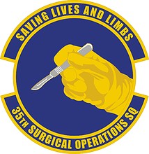 U.S. Air Force 35th Surgical Operations Squadron, эмблема - векторное изображение