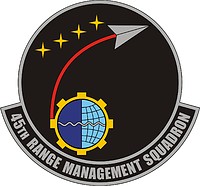 Vector clipart: U.S. Air Force 45th Range Management Squadron, emblem