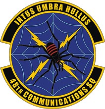 U.S. Air Force 48th Communications Squadron, эмблема - векторное изображение