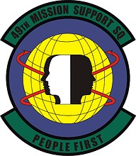 U.S. Air Force 49th Mission Support Squadron, emblem - vector image
