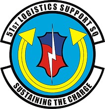 Vector clipart: U.S. Air Force 51st Logistics Support Squadron, emblem