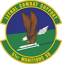 U.S. Air Force 51st Munitions Squadron, emblem