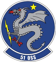 U.S. Air Force 51st Operations Support Squadron, emblem - vector image