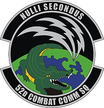 U.S. Air Force 52nd Combat Communications Squadron, эмблема - векторное изображение