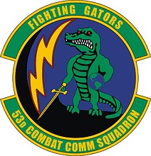 U.S. Air Force 53rd Combat Communications Squadron, emblem - vector image