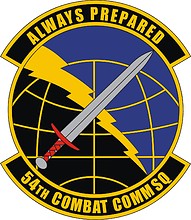 U.S. Air Force 54th Combat Communications Squadron, emblem
