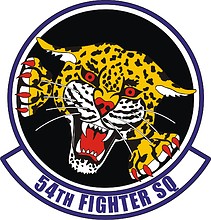 U.S. Air Force 54th Fighter Squadron, emblem - vector image