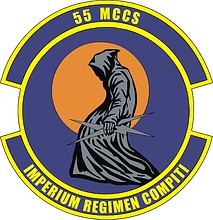 U.S. Air Force 55th Mobile Command & Control Squadron, эмблема - векторное изображение