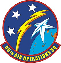 U.S. Air Force 56th Air Operations Squadron, emblem - vector image