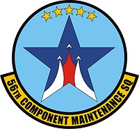 U.S. Air Force 7th Component Maintenance Squadron, emblem - vector image