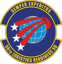 U.S. Air Force 56th Logistics Readiness Squadron, эмблема - векторное изображение