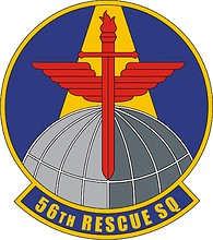 U.S. Air Force 56th Rescue Squadron, emblem - vector image