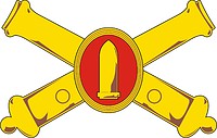 U.S. Army Coast Artillery, obsolete branch insignia - vector image