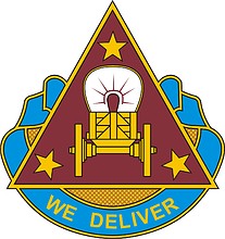 Векторный клипарт: U.S. Army 190th Transportation Battalion, эмблема (знак различия)