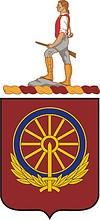 Vector clipart: U.S. Army 257th Transportation Battalion, coat of arms