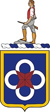 U.S. Army 302nd Transportation Battalion, coat of arms - vector image