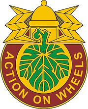 U.S. Army 346th Transportation Battalion, distinctive unit insignia - vector image
