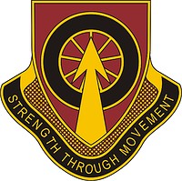 Векторный клипарт: U.S. Army 450th Transportation Battalion, эмблема (знак различия)